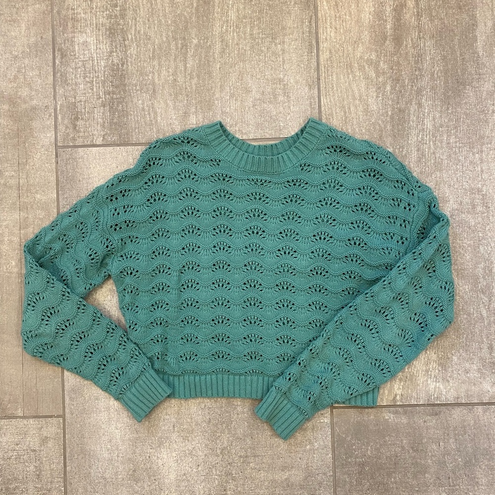Hollister Teal Knit Women's Sweater